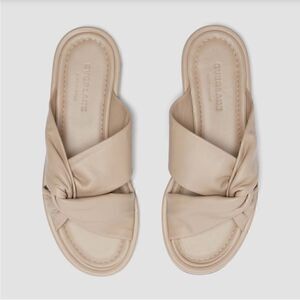 Everlane The Day Twist Sandal in Warm Khaki Size 6.5